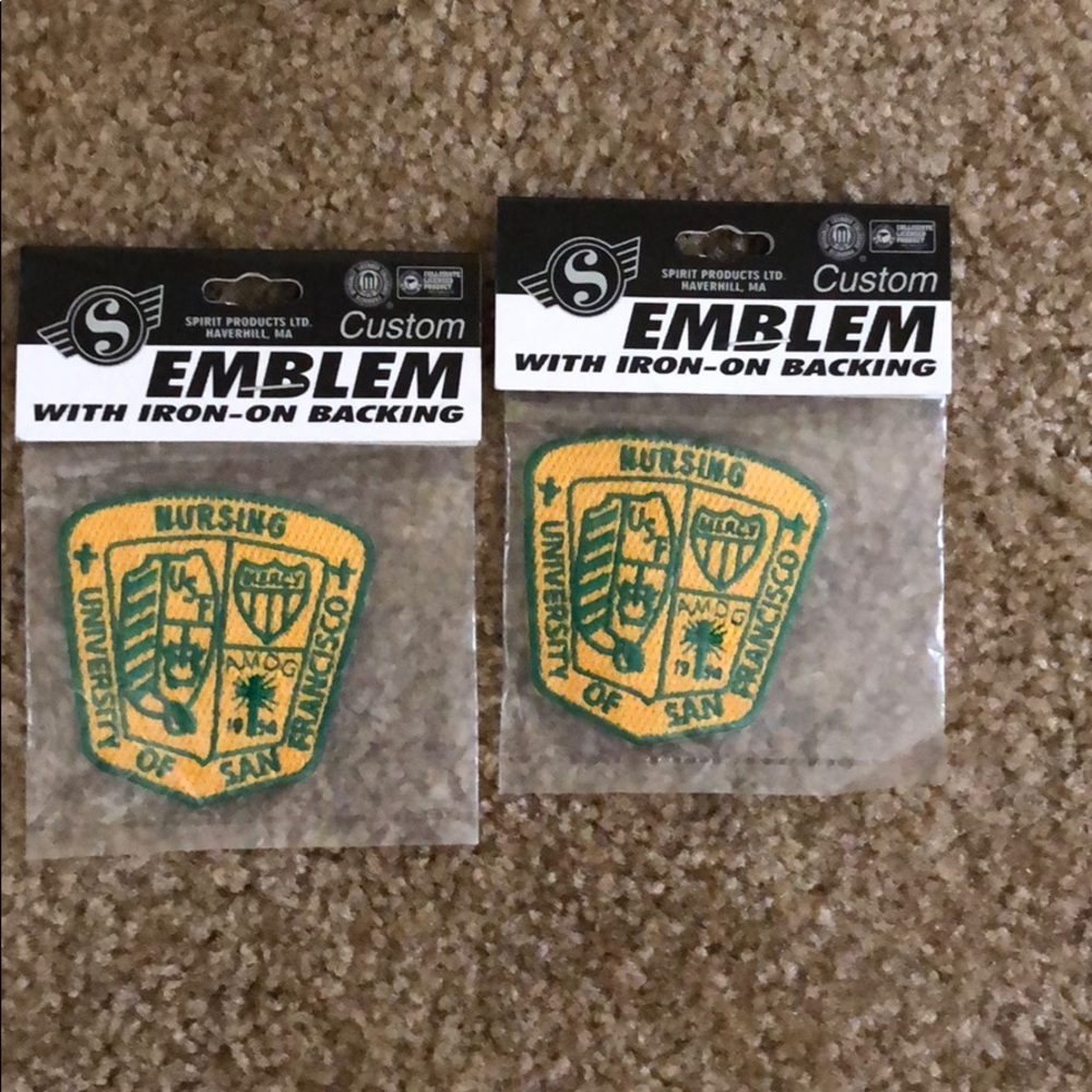 USF iron on patches